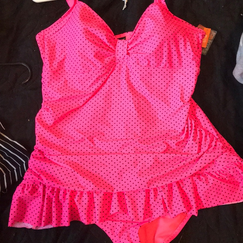 Pink bathing suit